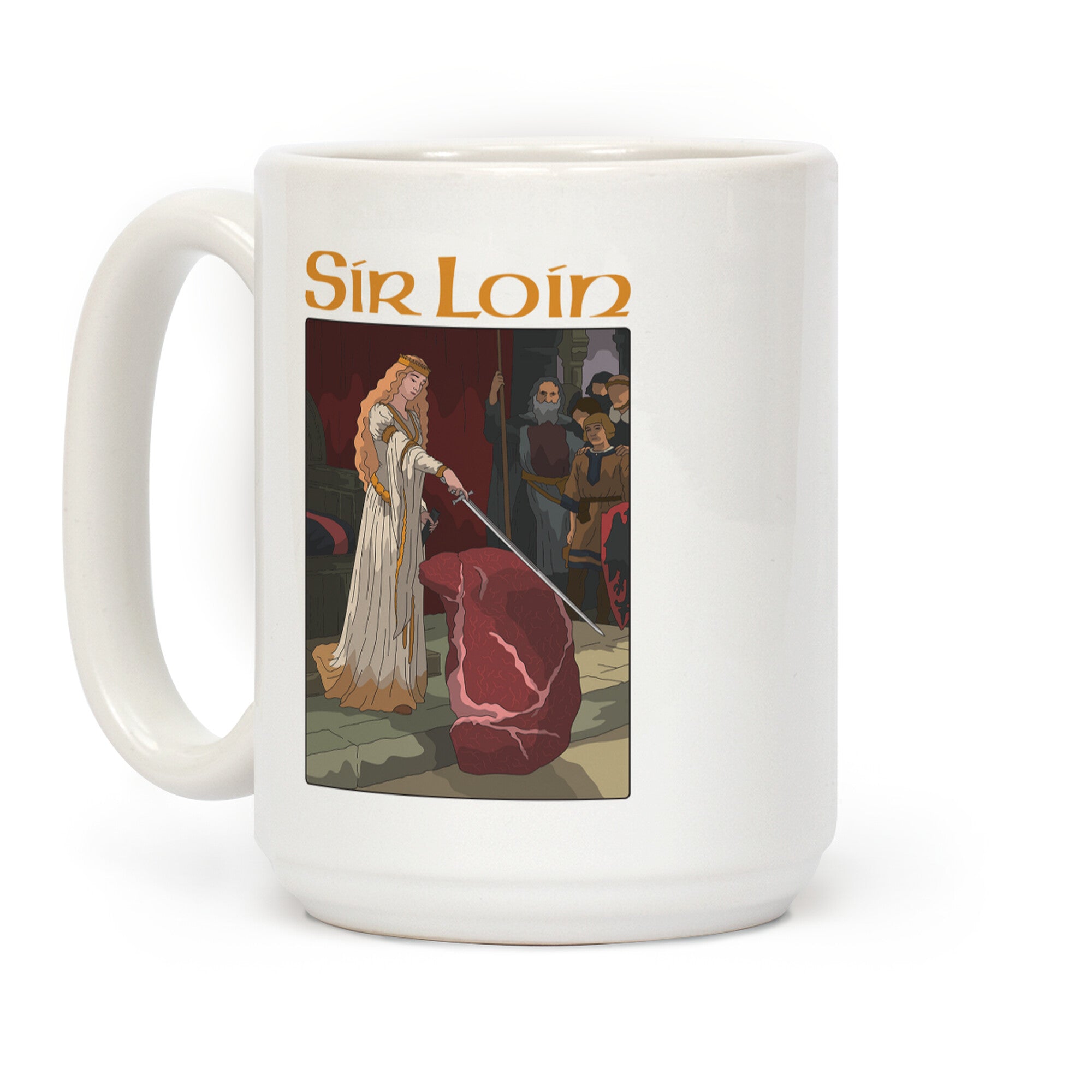 Sir Loin Steak Meme Cartoon Coffee Mug